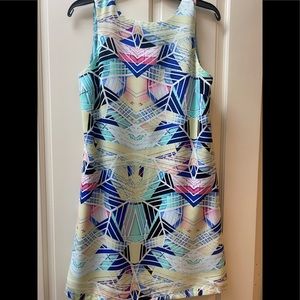 NWOT Sugar+Lips Geometric Print Dress Size Small